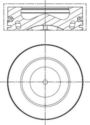 MAHLE 028PI00121002 Motor Piston Segman Polo-Golf6-Caddy-Jetta-A3-Leon (79.51mm) (Caya-Cayb-Cayc-Cayd-Cfwa 1.2-1.6 Tdi 0.50
